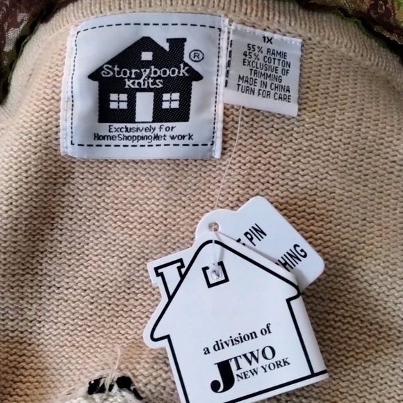 Storybook Knits Limited Edition Cardigan Set 1X (Dog Themed) NWT - Picture 14 of 14